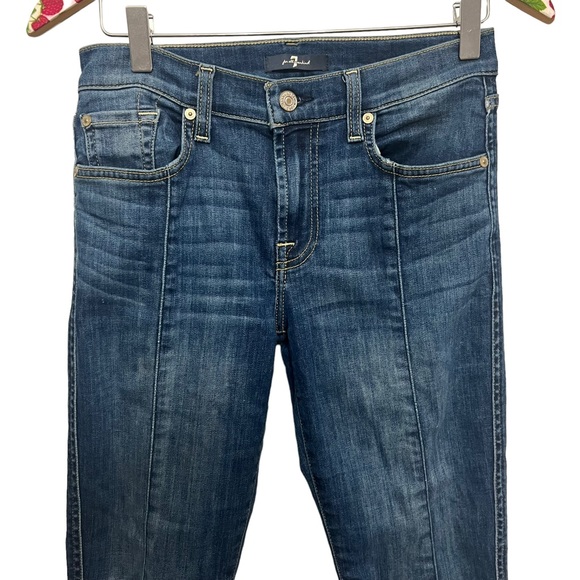 7 For All Mankind Raw Hem Womens Jeans Cotton Blend Size 26 - Picture 3 of 6